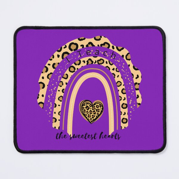 Item preview, I TEACH THE SWEET HEARTS - Leopard Rainbow designed and sold by OMdesign10.