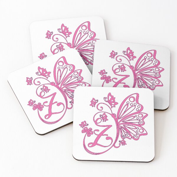 Item preview, Ornamental Letter Z, Pink Butterfly Monogram, Monogram Letter Ornament designed and sold by PROMEN Creativity.