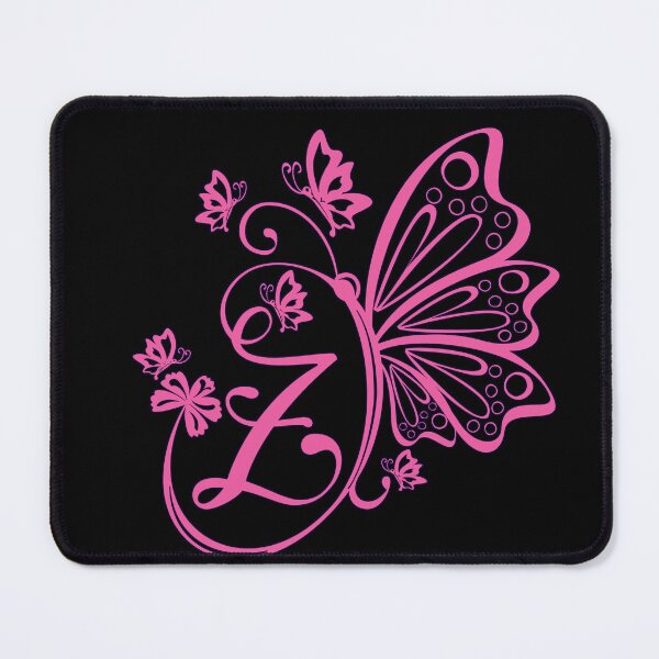 Item preview, Ornamental Letter Z, Pink Butterfly Monogram, Monogram Letter Ornament designed and sold by PROMEN Creativity.