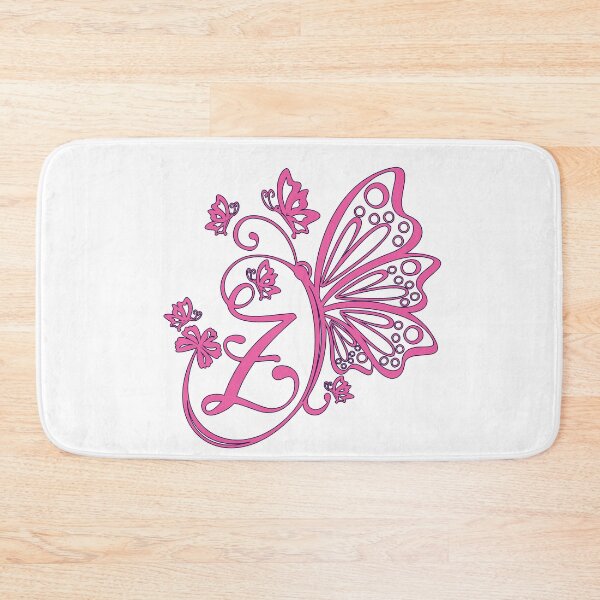 Item preview, Ornamental Letter Z, Pink Butterfly Monogram, Monogram Letter Ornament designed and sold by PROMEN Creativity.