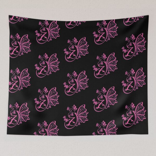 Item preview, Ornamental Letter Z, Pink Butterfly Monogram, Monogram Letter Ornament designed and sold by PROMEN Creativity.