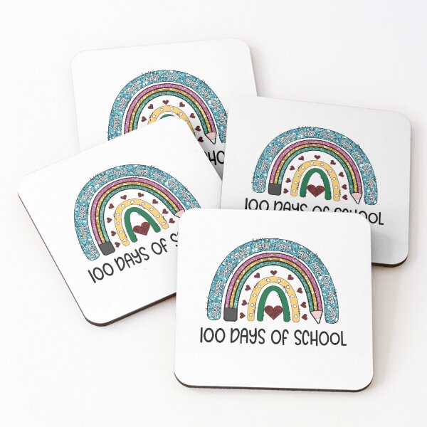 Item preview, 100 Days Of School Rainbow 100 Days Brighter Teacher Student, toddler valentines gifts designed and sold by ecomdesign.