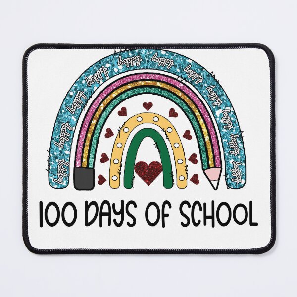 Item preview, 100 Days Of School Rainbow 100 Days Brighter Teacher Student, toddler valentines gifts designed and sold by ecomdesign.