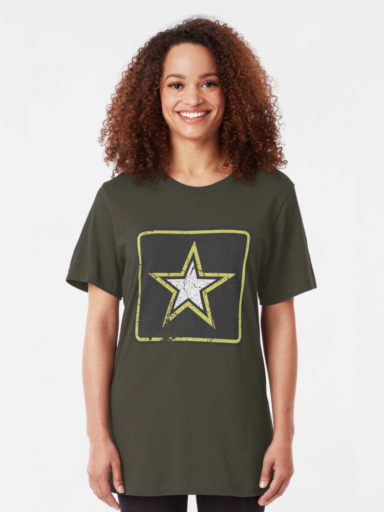 Alternate view of Vintage Look US Army Star Logo Slim Fit T-Shirt