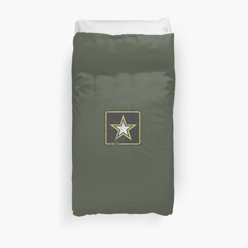 Vintage Look US Army Star Logo Duvet Cover