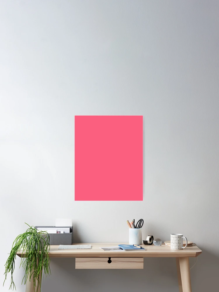 Aperçu 2 sur 3. Poster avec l'œuvre Light Brick Red Plain color créée et vendue par SolidColor.