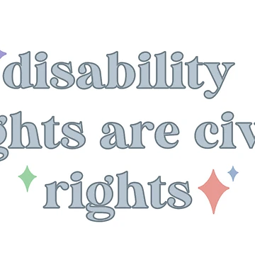 Artwork thumbnail, Disability Rights are Civil Rights by OliveAndFriend