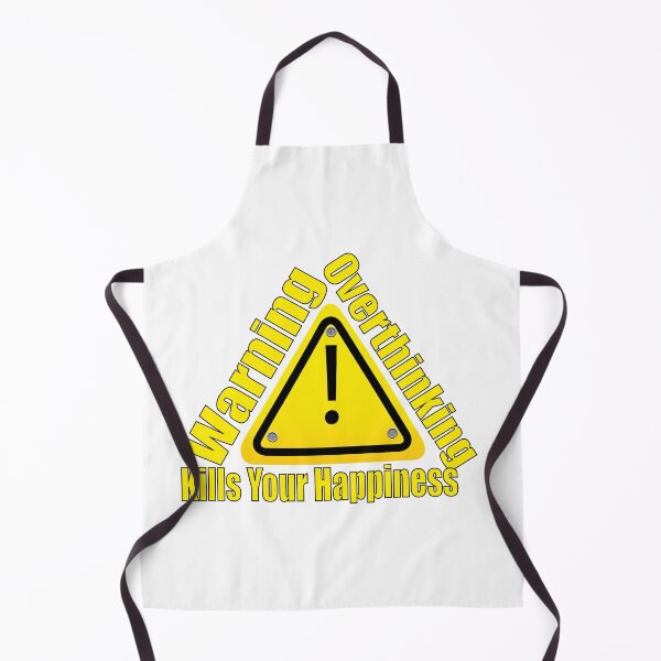 Item preview, Warning Overthinking Kills Your Happiness designed and sold by Karamshooop.