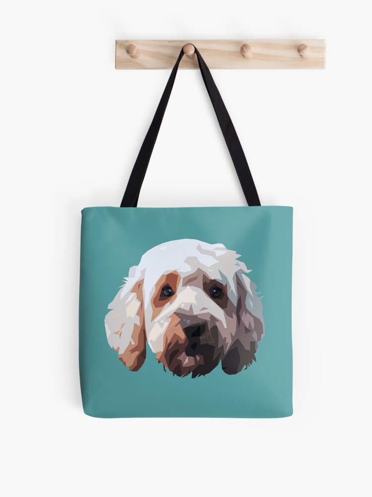 Goldendoodle Canvas Tote Bag - Swirl