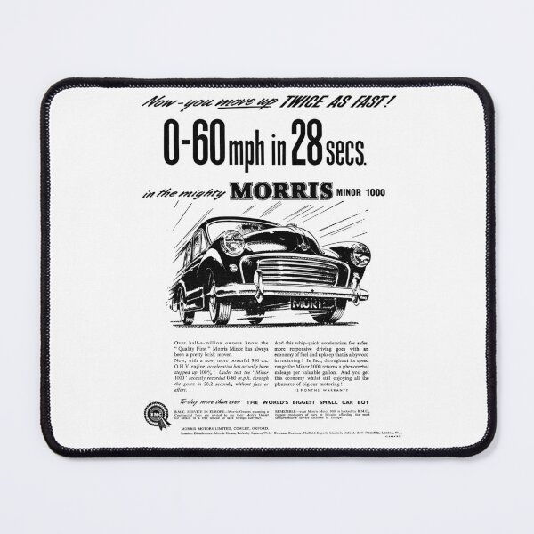 Item preview, Morris Minor classic car advert, 1957 designed and sold by Random Railways.