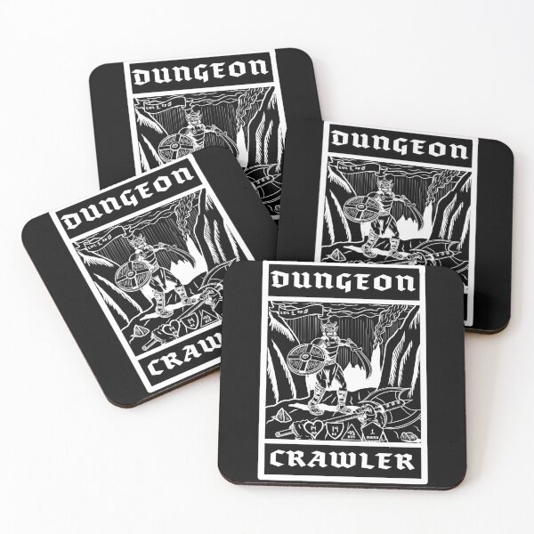 Item preview, Dungeon Crawler: Dwarf (white line) designed and sold by Gautam Sheoran.