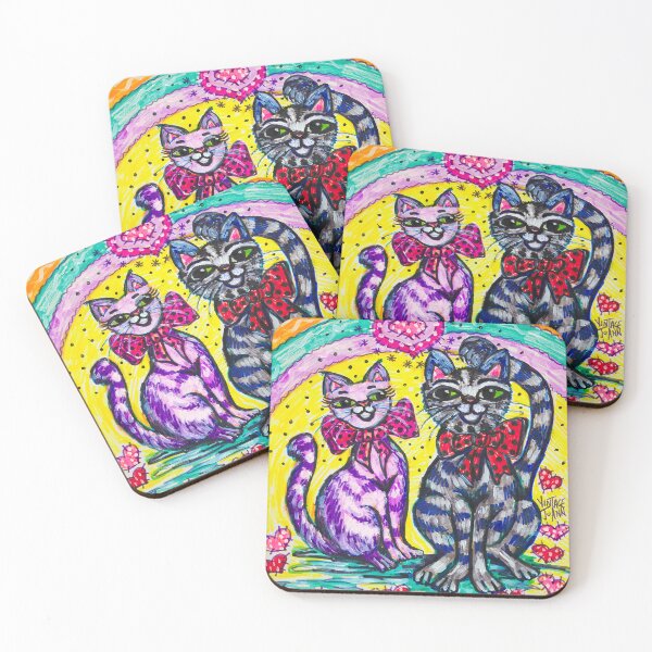 Item preview, Valentine Kitties! designed and sold by vintagejoann.