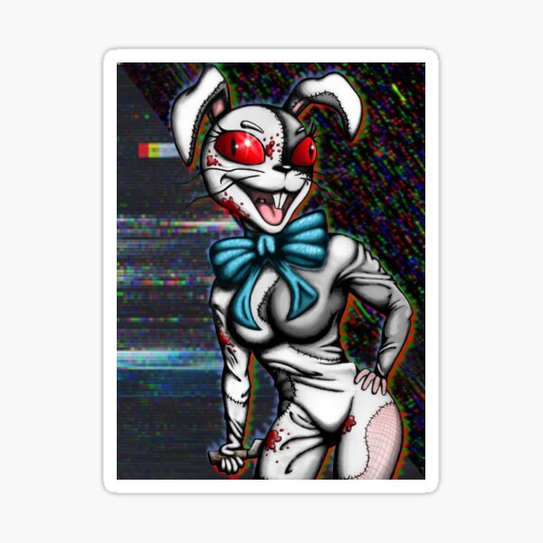 Fnaf Security Breach Vanny Glitch Sticker For Sale By Joystickjoker Redbubble