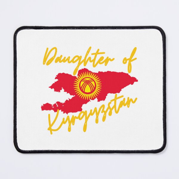 Item preview, Daughter of Kyrgyzstan Map Flag designed and sold by NovawayDirect.