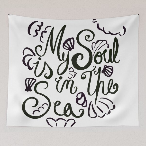Item preview, My Soul Is In The Sea - Black Lettering  designed and sold by Niina  Niskanen.