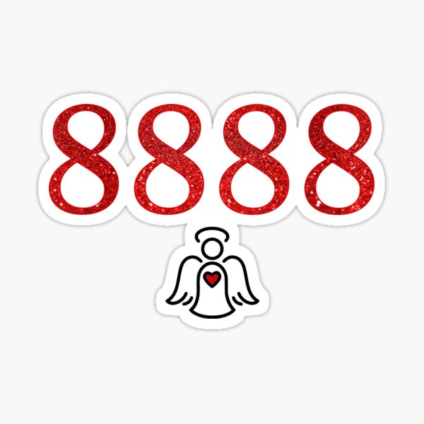 8888 Sticker