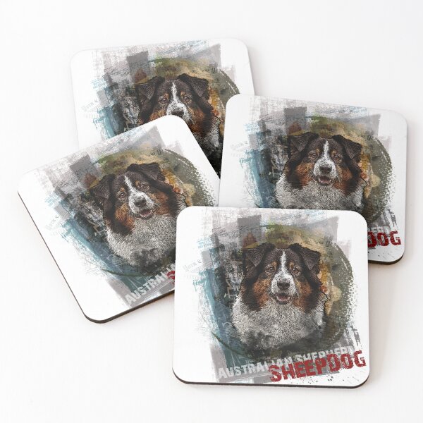 Item preview, Australian sheperd portrait designed and sold by ranker666.