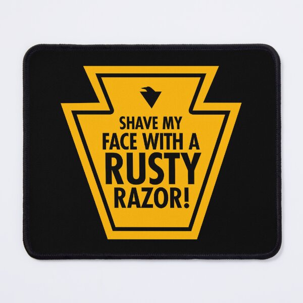 Item preview, SHAVE MY FACE WITH A RUSTY RAZOR! (*ORIGINAL DESIGN*) designed and sold by crowbarr.