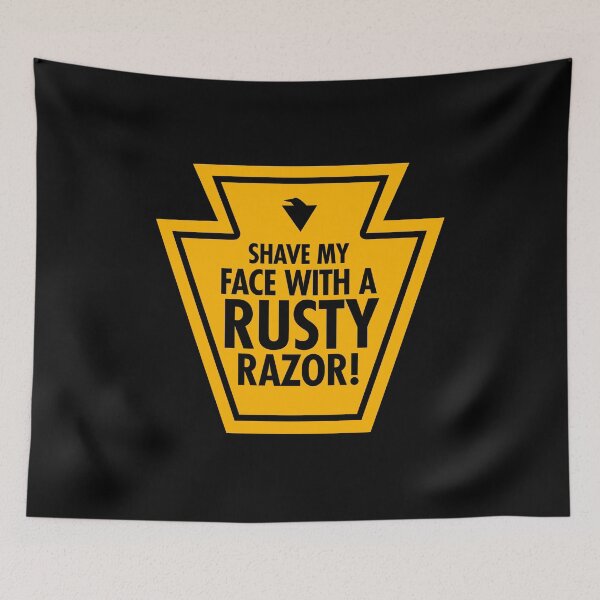 Item preview, SHAVE MY FACE WITH A RUSTY RAZOR! (*ORIGINAL DESIGN*) designed and sold by crowbarr.