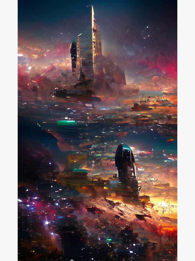 "Space Fantasy Art style Art" Poster for Sale by NeuralProd Redbubble