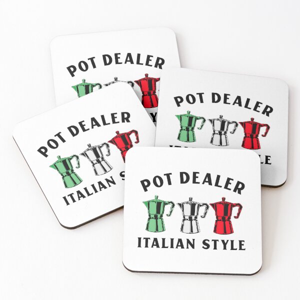 Item preview, Pot Dealer Italian Style - Italian Coffee Pot Dealer  designed and sold by molamode.