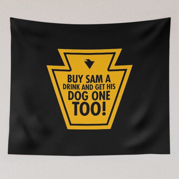 Item preview, BUY SAM A DRINK AND GET HIS DOG ONE TOO! (*ORIGINAL DESIGN*) designed and sold by crowbarr.