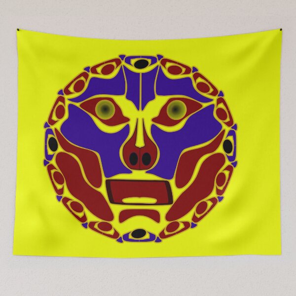 Item preview, Totem Face (Inspired by Indigenous American Art) designed and sold by rgbguy.