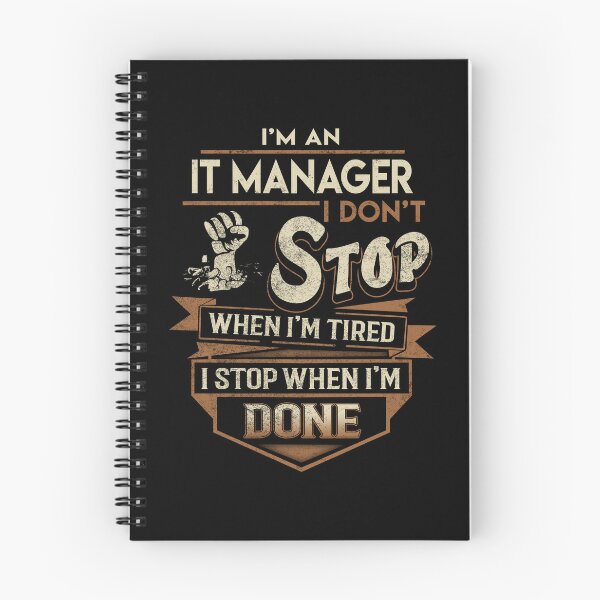 Item preview, It Manager T Shirt - I Stop When Done Job Gift Item Tee designed and sold by paneczkopat.