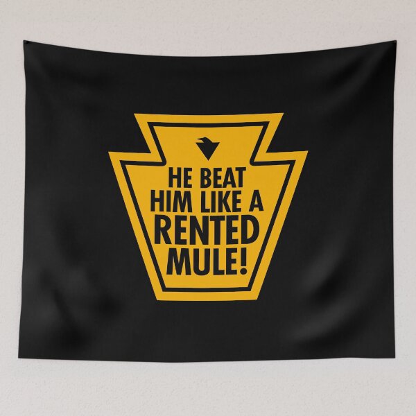 Item preview, HE BEAT HIM LIKE A RENTED MULE! (*ORIGINAL DESIGN*) designed and sold by crowbarr.