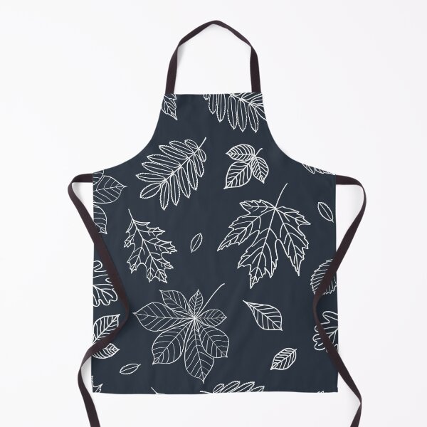 Item preview, White leafs on a blue-gray background designed and sold by Kari Nichols.