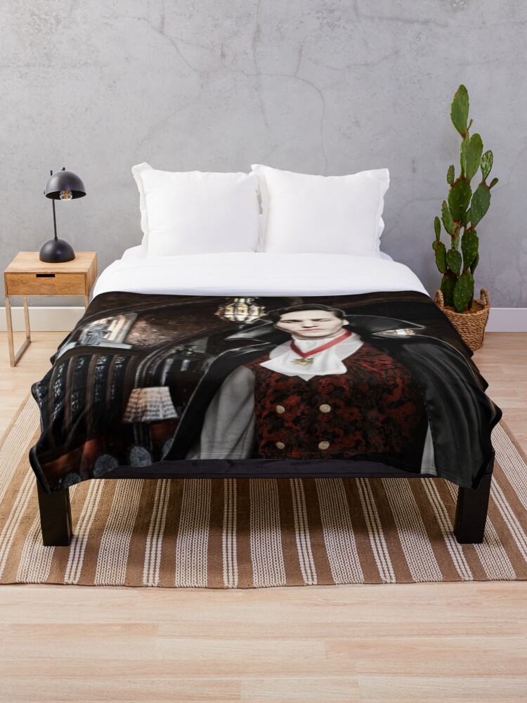 "Vampire Jerma" Throw Blanket for Sale by buggedjuice | Redbubble