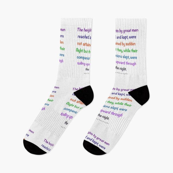Item preview, Inspirational motivational affirmation, Color’s colours  the heights by great men reached and kept designed and sold by Artonmytee.