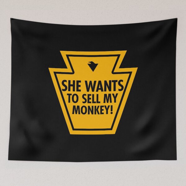 Item preview, SHE WANTS TO SELL MY MONKEY! (*ORIGINAL DESIGN*) designed and sold by crowbarr.