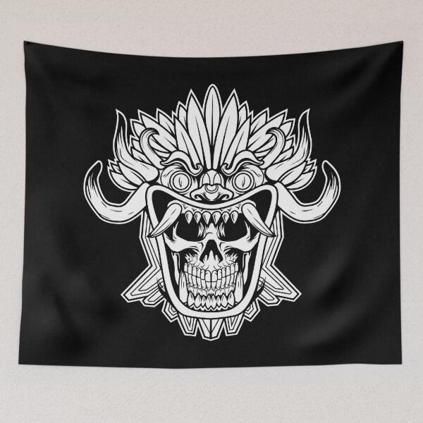 Item preview, Tribal monster skull designed and sold by 1DesignDude1.