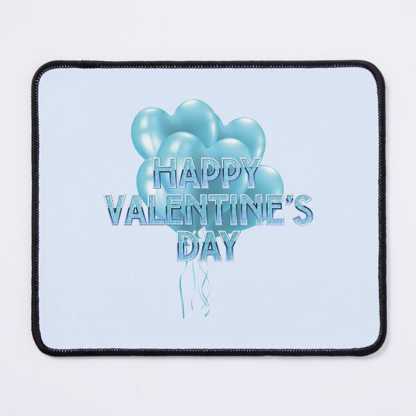 Item preview, Happy Valentine’s Day! Aqua Bundle of Balloons (on Lt. Blue) designed and sold by PawsitiveMum.