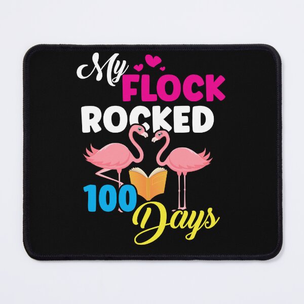 Item preview, My Flock Rocked 100 Days Flamingo Funny 100th Day School designed and sold by Dressed For  Duty.