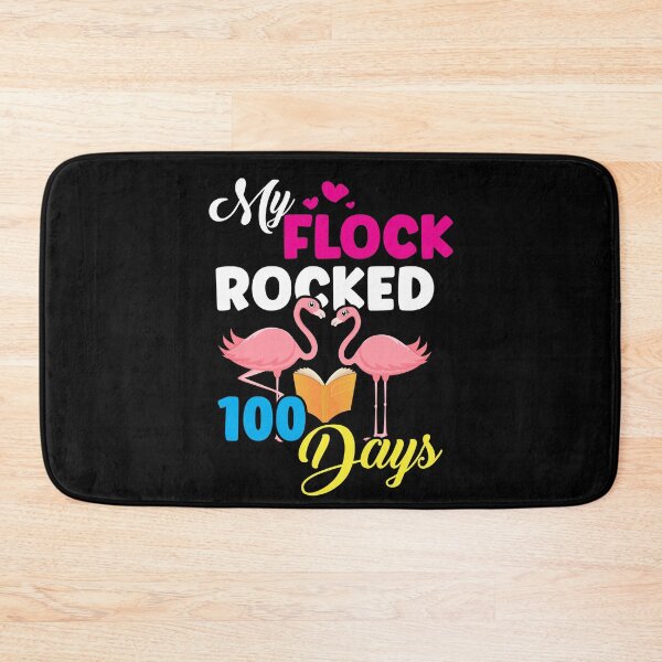 Item preview, My Flock Rocked 100 Days Flamingo Funny 100th Day School designed and sold by Dressed For  Duty.
