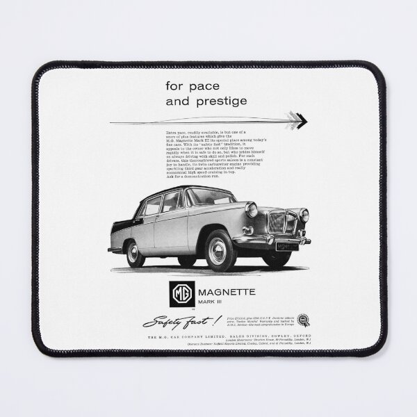 Item preview, MG Magnette sports car classic car advert, 1959 designed and sold by Random Railways.