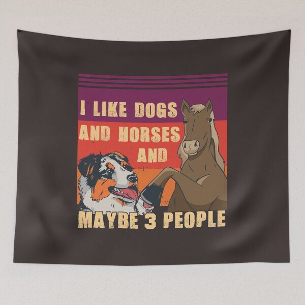 Item preview, Love Dogs And Horses Funny Quote designed and sold by MrEddie10.