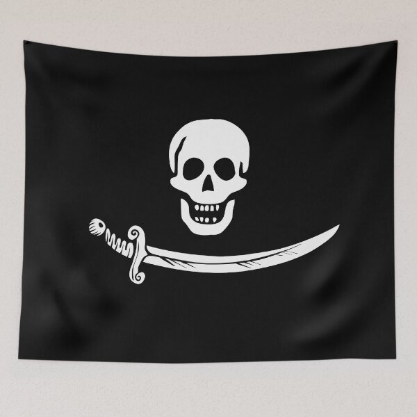 Item preview, Bartholemew Roberts Pirate Flag designed and sold by Freihalt.