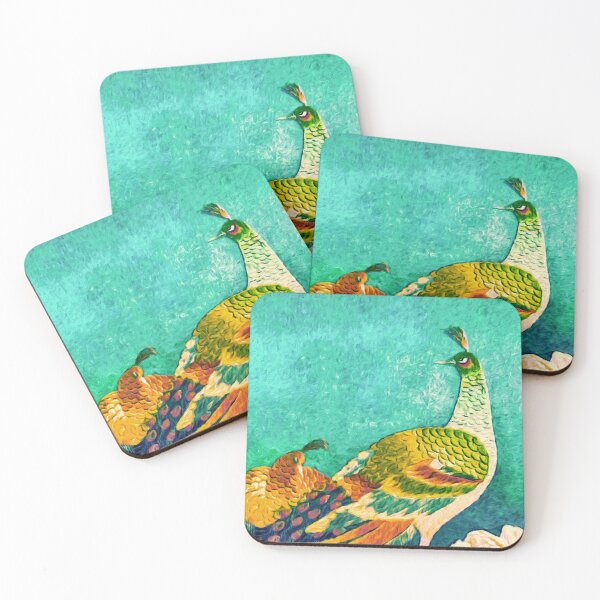 Item preview, The Handsome Peacock - Kimono Series designed and sold by Susan Maxwell Schmidt.