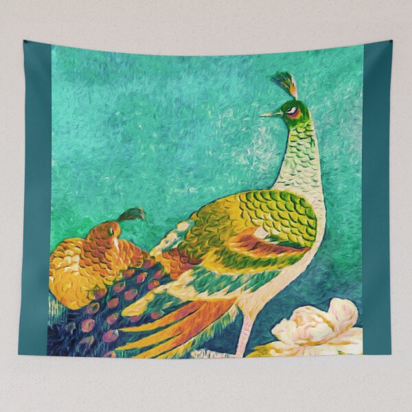 Item preview, The Handsome Peacock - Kimono Series designed and sold by Susan Maxwell Schmidt.