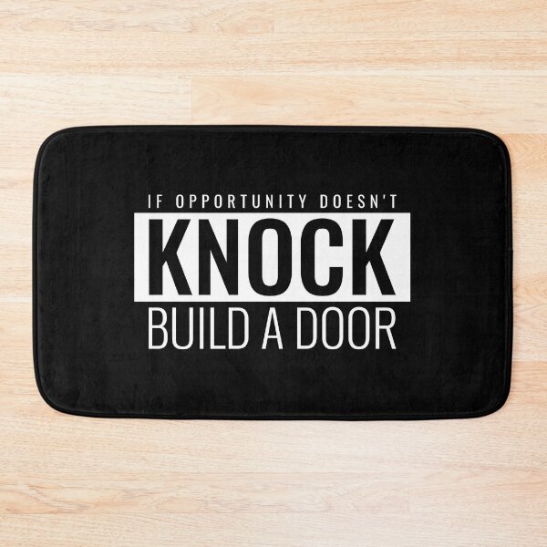 Item preview, IF OPPORTUNITY DOESN'T KNOCK BUILD A DOOR T-SHIRT designed and sold by SuccessfulVibes.