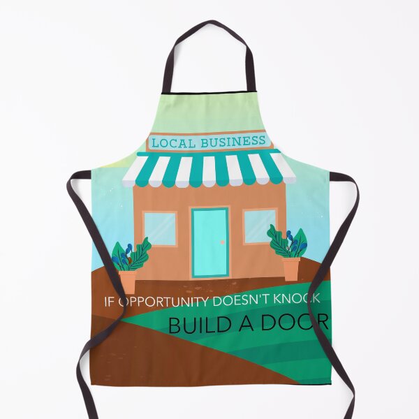 Item preview, IF OPPORTUNITY DOESN'T KNOCK BUILD A DOOR WALL ART designed and sold by SuccessfulVibes.