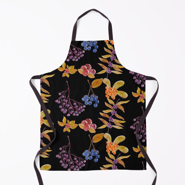 Item preview, Colorful Wild Berries Pattern Black Version designed and sold by Cora Gregory.