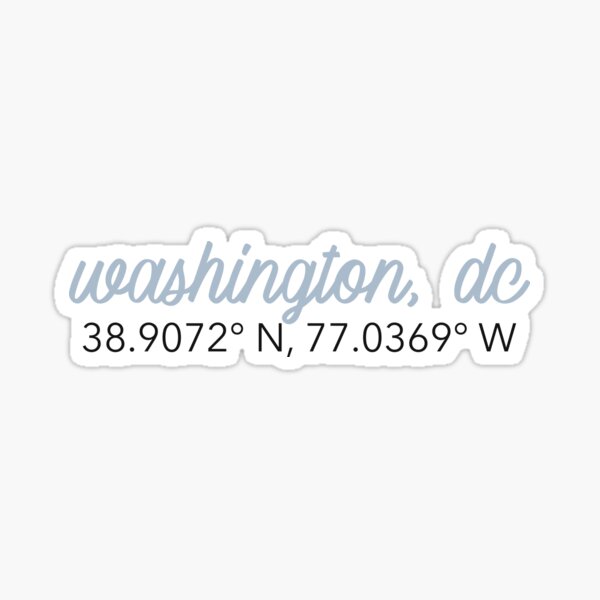 Item preview, washington dc location geotag coordinates designed and sold by katiemariees.