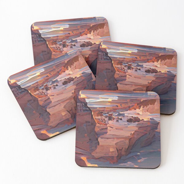 Item preview, Sunset cliffs Provenance style Art designed and sold by NeuralProd.
