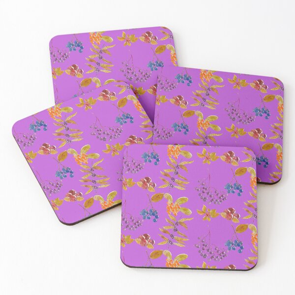 Item preview, Colorful Wild Berries Pattern Purple Version designed and sold by Cora Gregory.