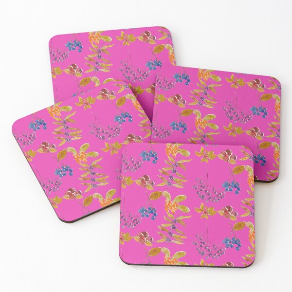 Item preview, Colorful Wild Berries Pattern Pink Version designed and sold by Cora Gregory.
