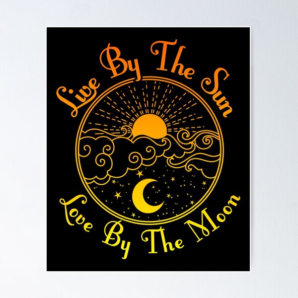 Live By The Sun Love By The Moon Spirituality Gift' Sticker